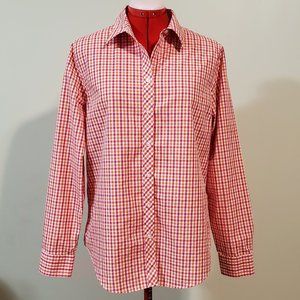 “Port Authority” Gingham Button-up Shirt – Size M